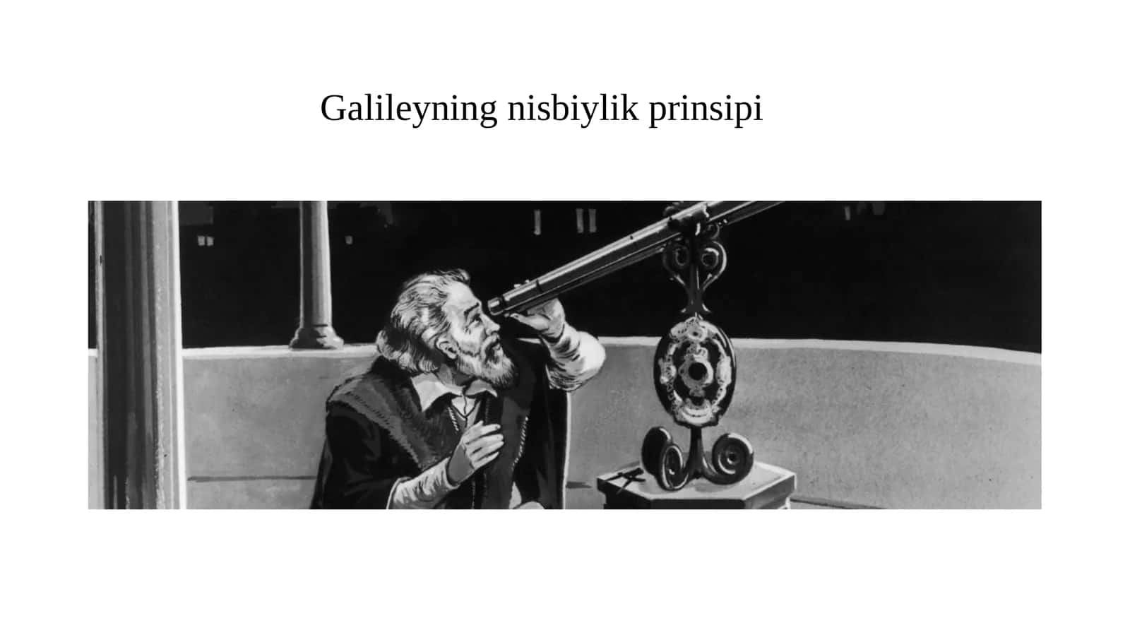 Galileyning nisbiylik prinsipi