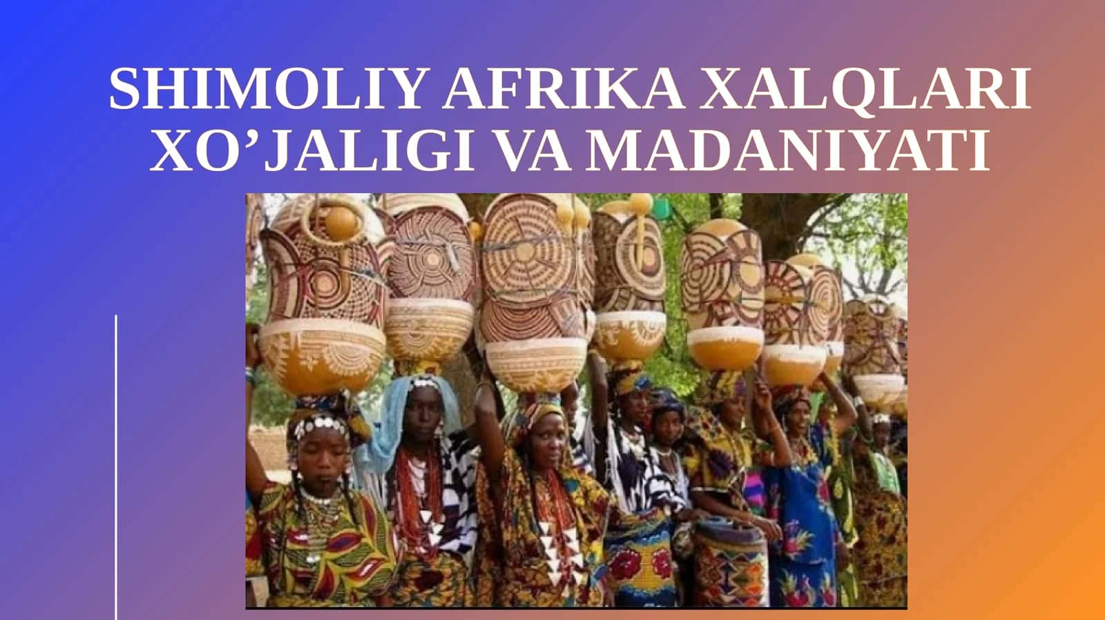 Shimoliy Afrika xalqlari xoʻjaligi va madaniyati