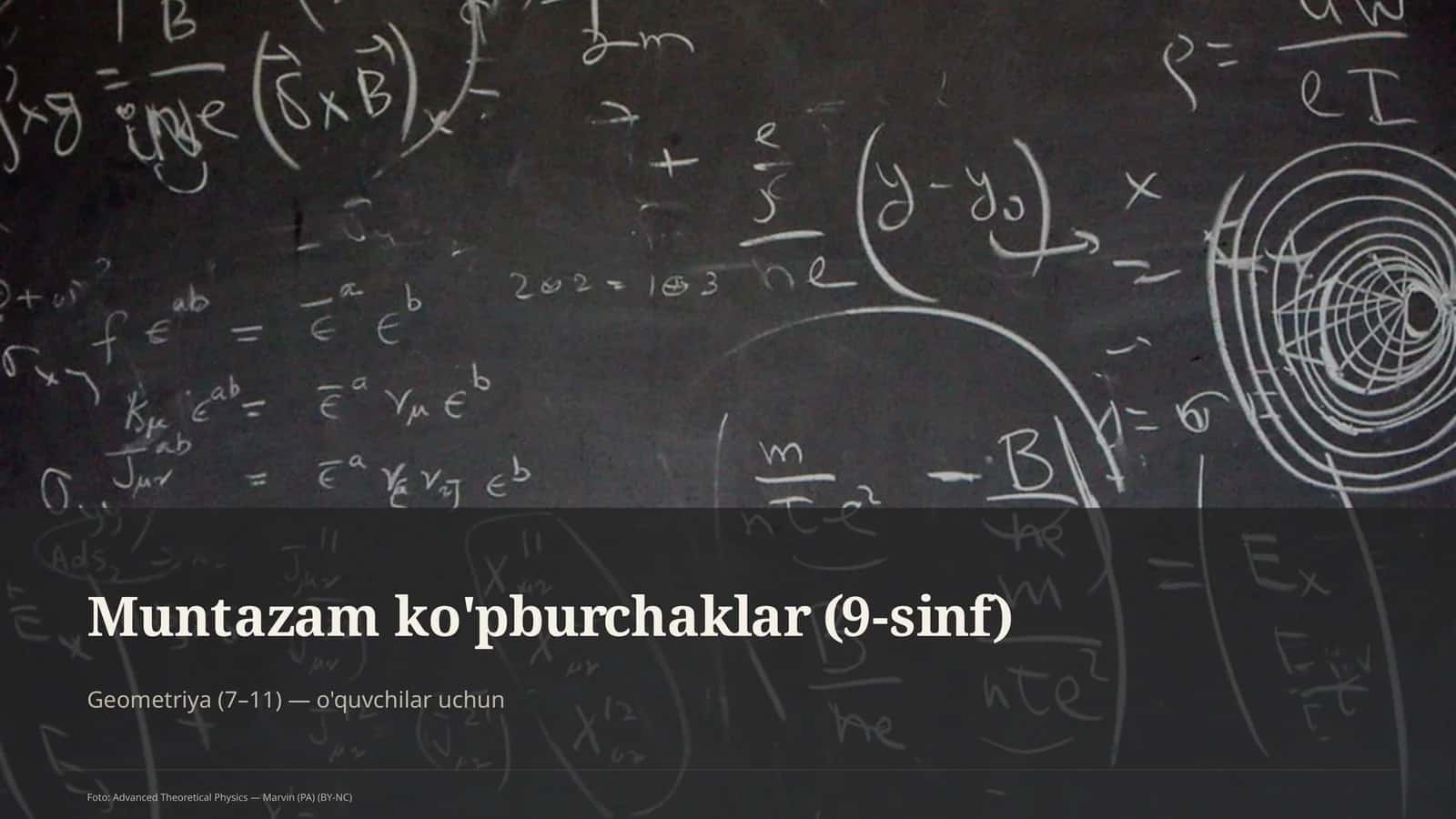 Muntazam ko'pburchaklar (9-sinf)
