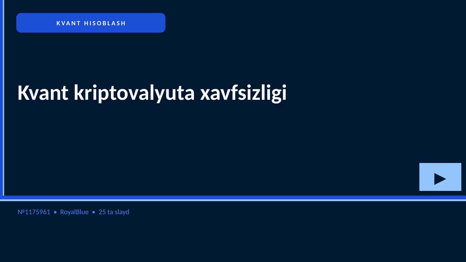 KVANT HISOBLASH