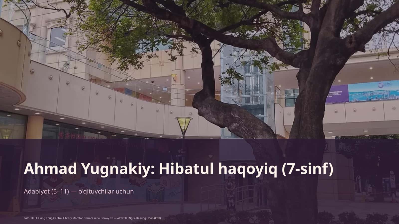 Ahmad Yugnakiy: Hibatul haqoyiq (7-sinf)