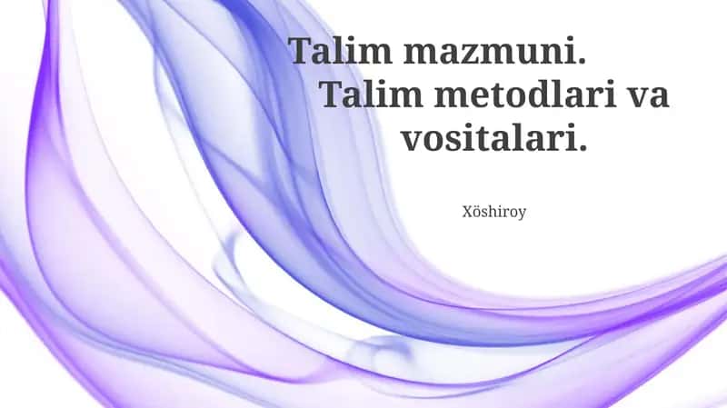 O'qitish usullari va resurslari uchun strategiya va materiallar, talabalarning o'rganishi uchun foydalanadigan materiallar, raqamli vositalardan foydalanishni o'rganish 1