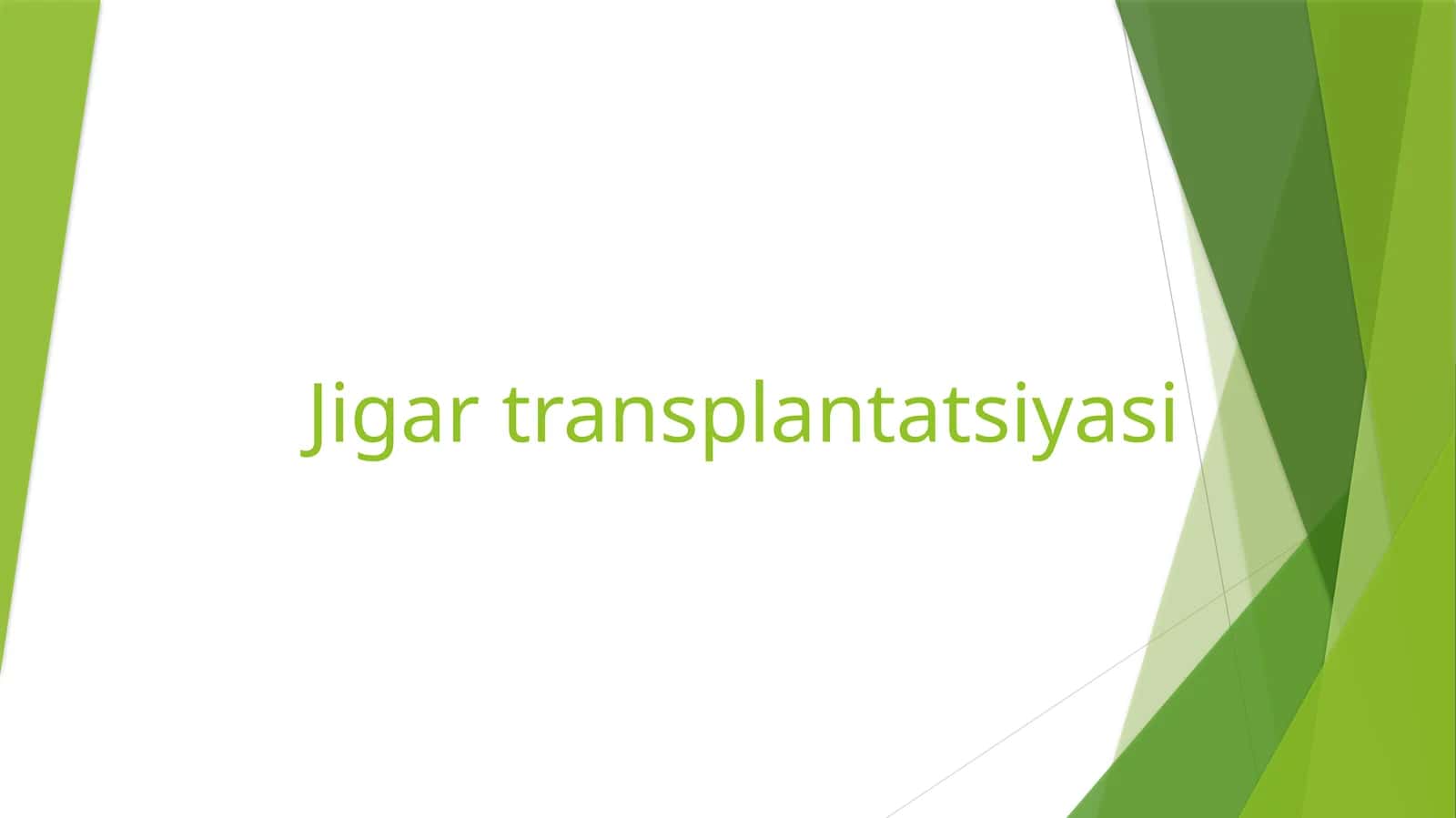 Jigar transplantatsiyasi