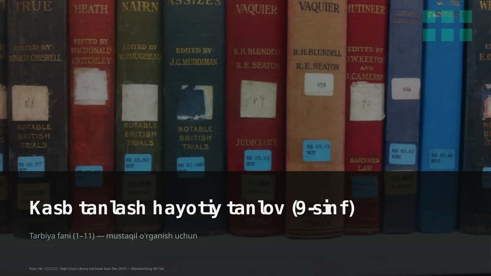 Kasb tanlash hayotiy tanlov (9-sinf)