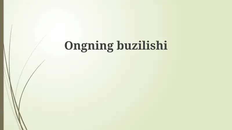 Eshitish qobiliyatining buzilishi