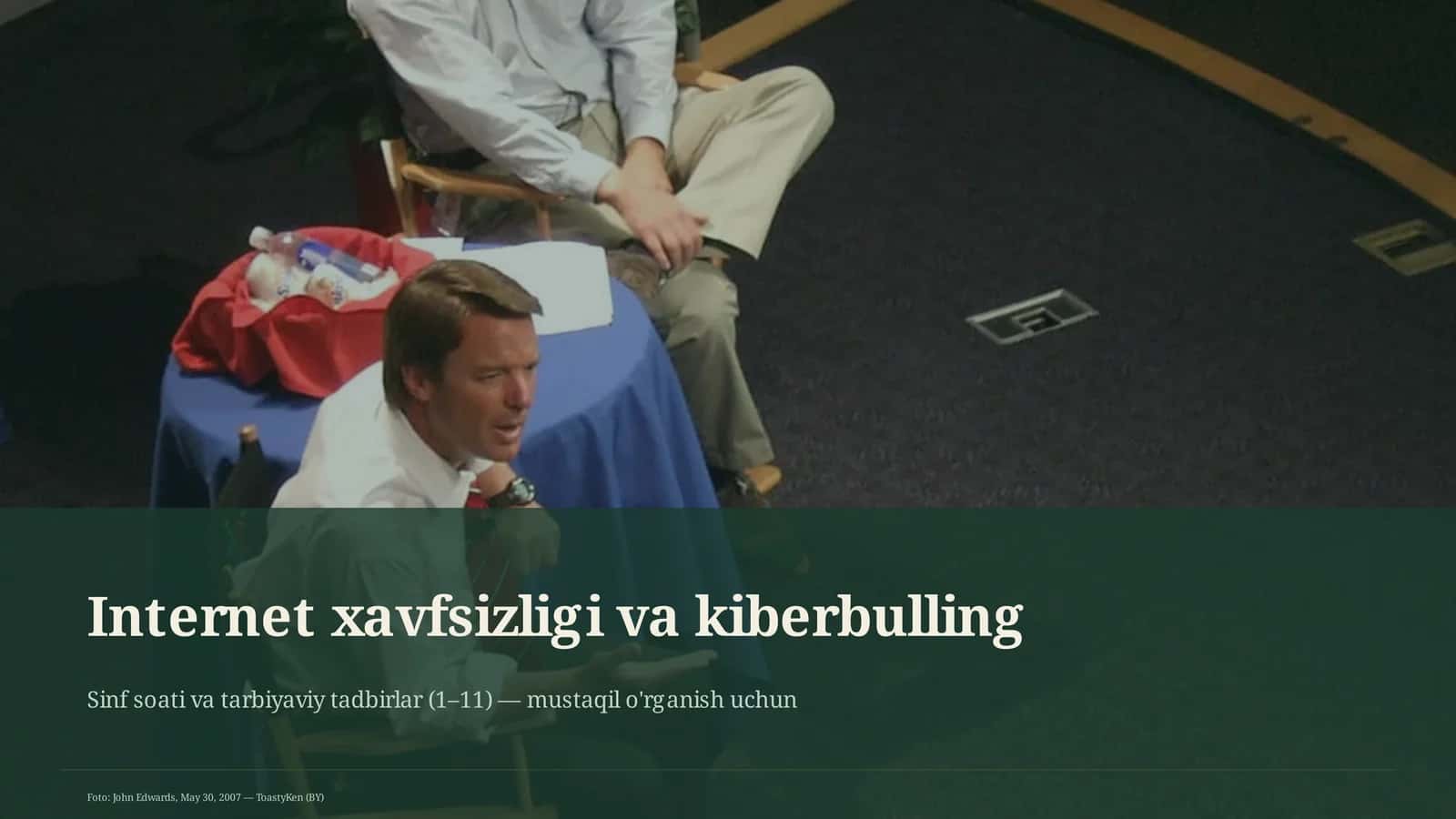 Internet xavfsizligi va kiberbulling