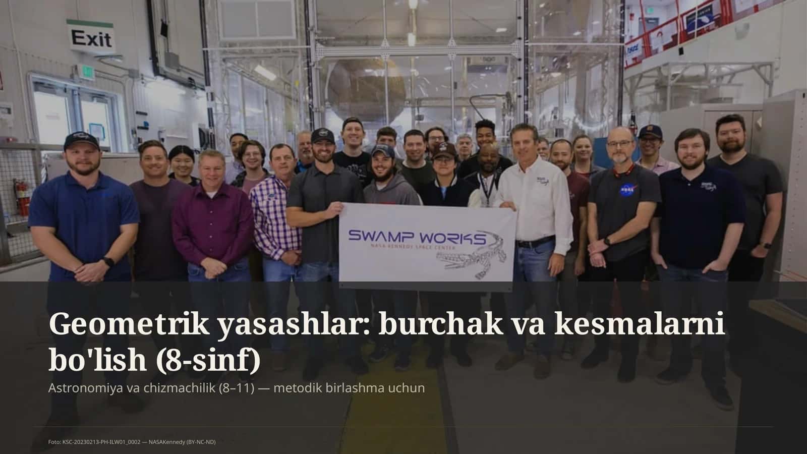 Geometrik yasashlar: burchak va kesmalarni bo'lish (8-sinf)