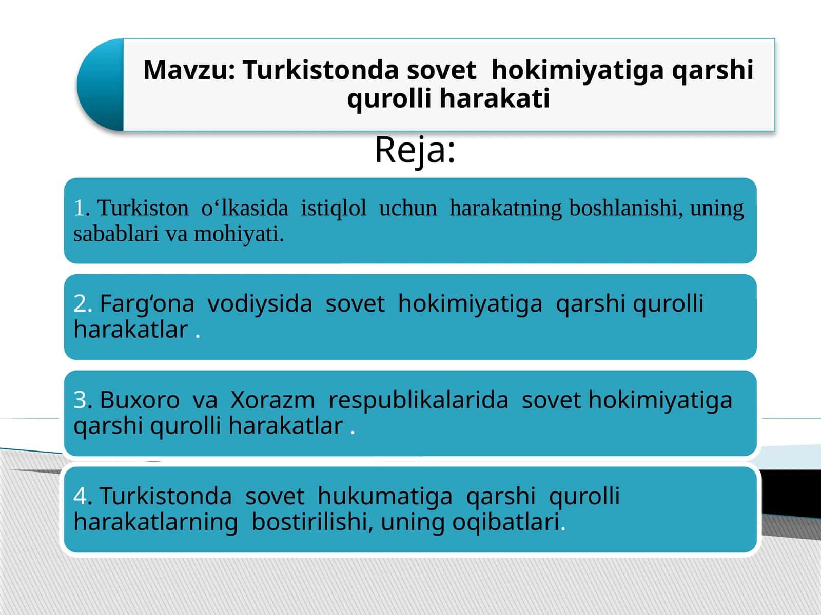 Turkistonda sovet  hokimiyatiga qarshi qurolli harakati