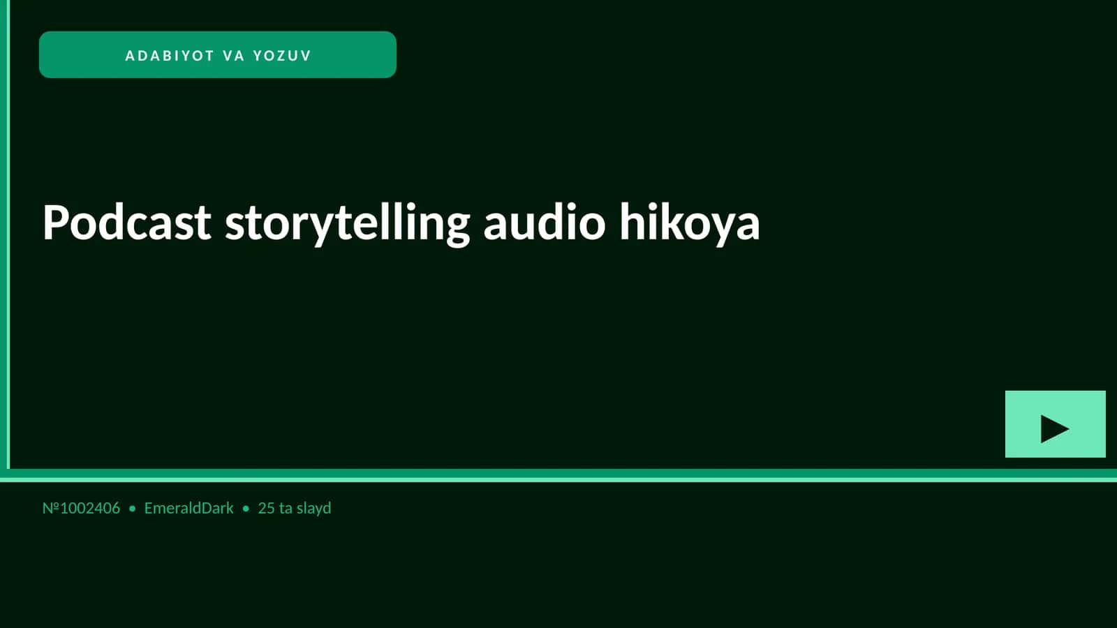 Podcast storytelling audio hikoya