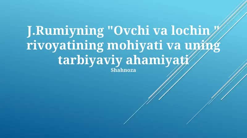 Ovchi va lochin