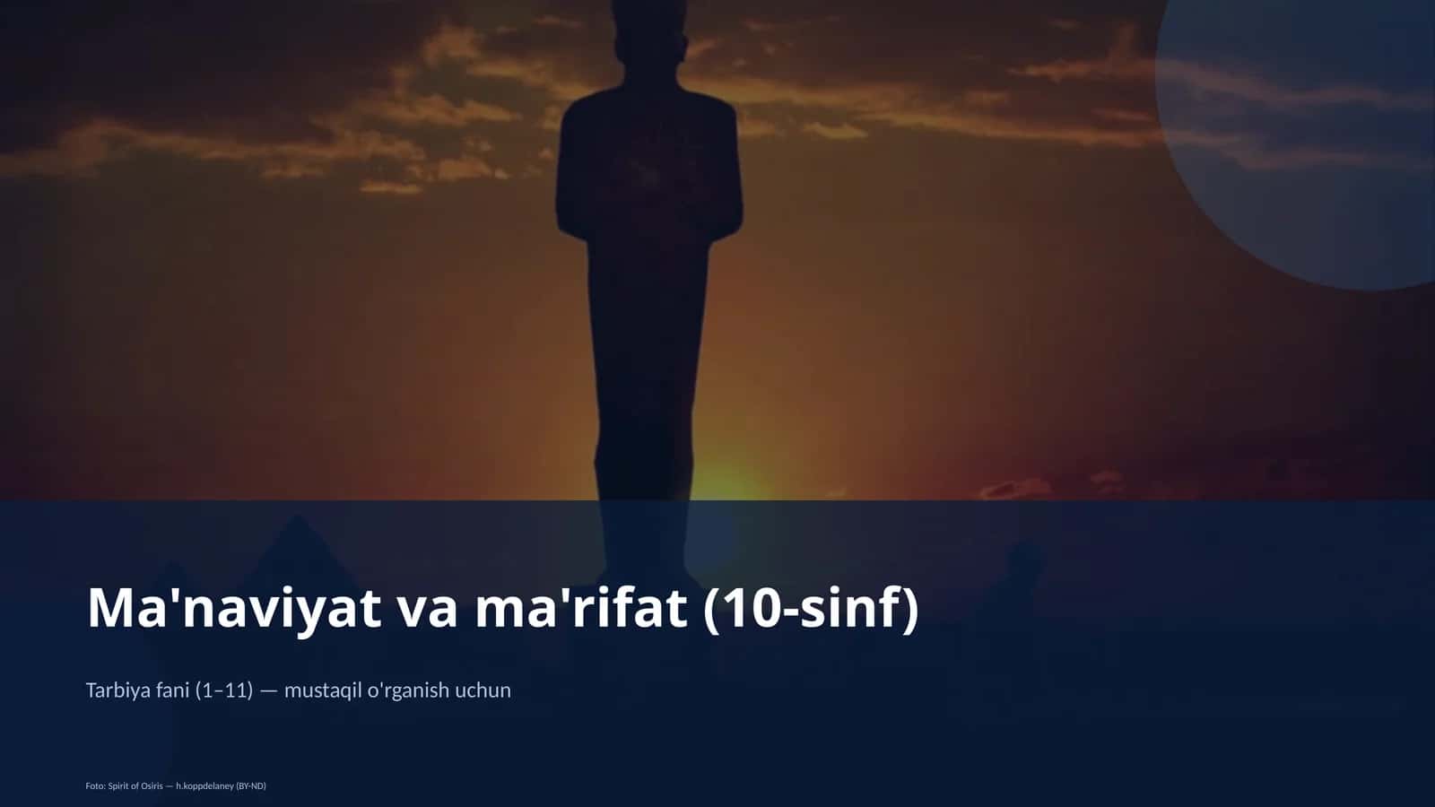 Ma'naviyat va ma'rifat (10-sinf)