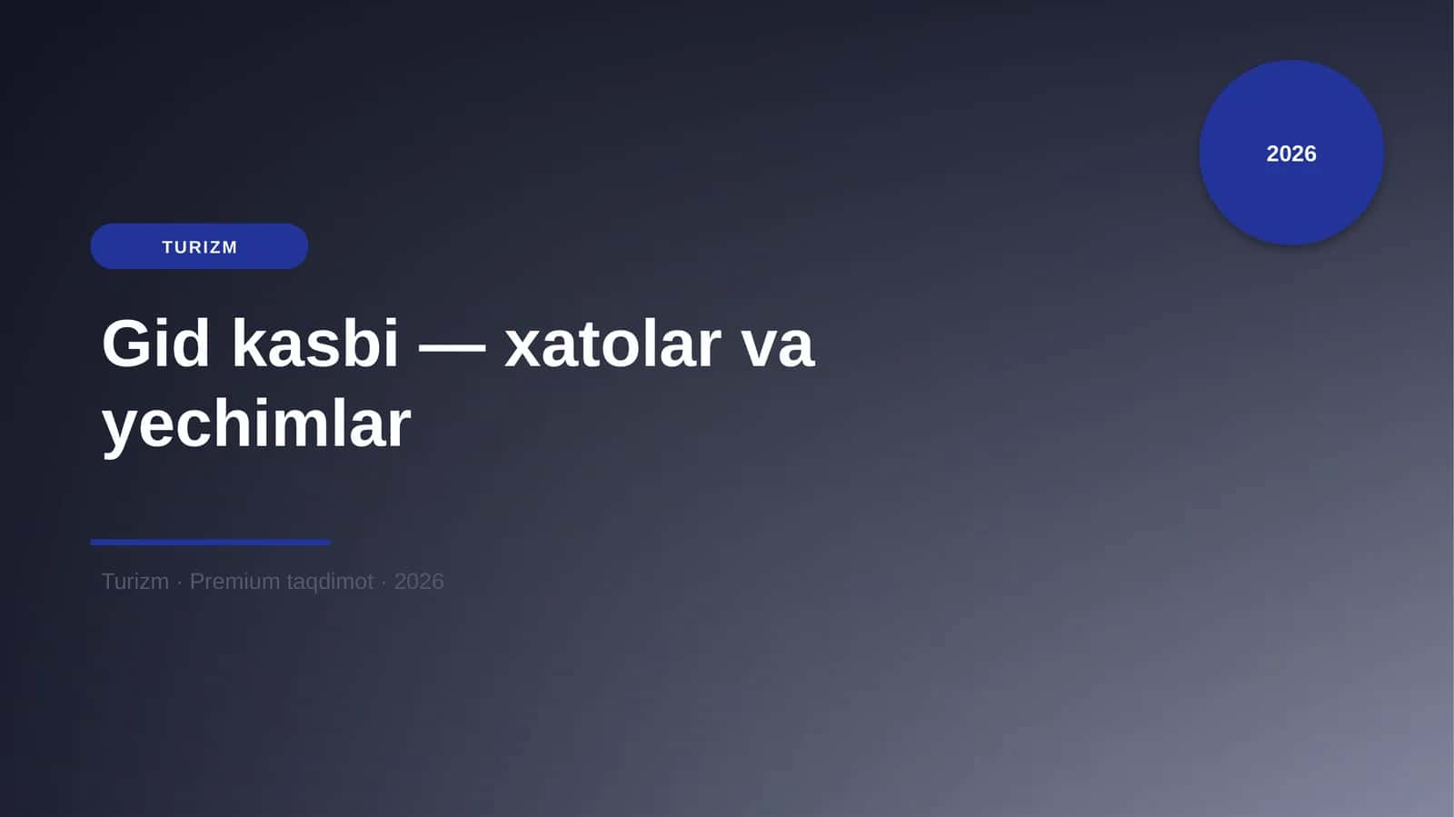 Gid kasbi — xatolar va yechimlar