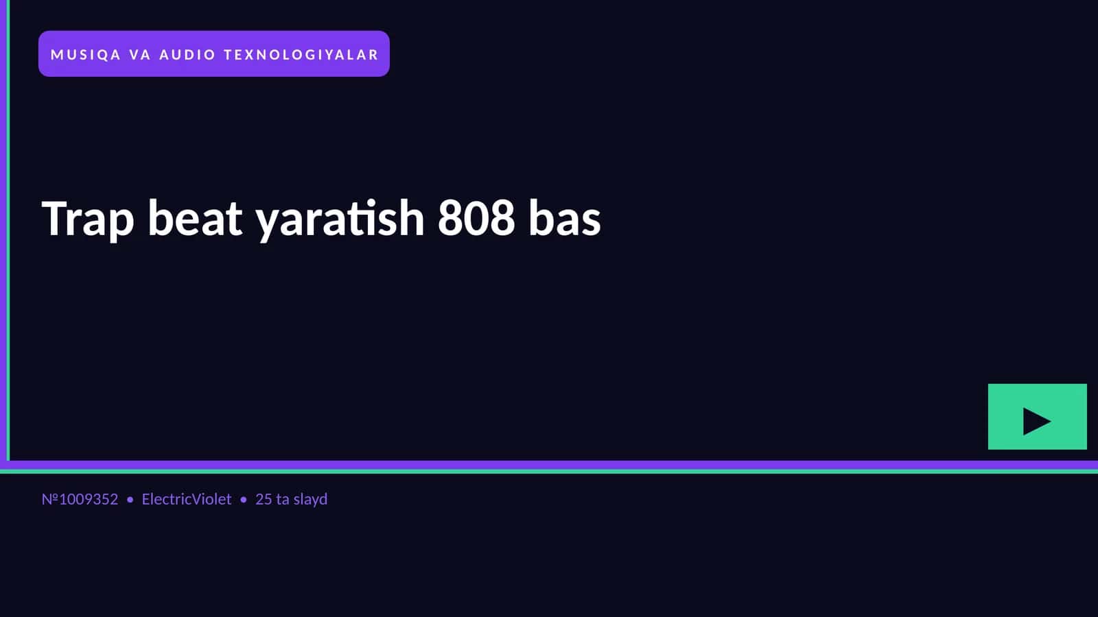 Trap beat yaratish 808 bas