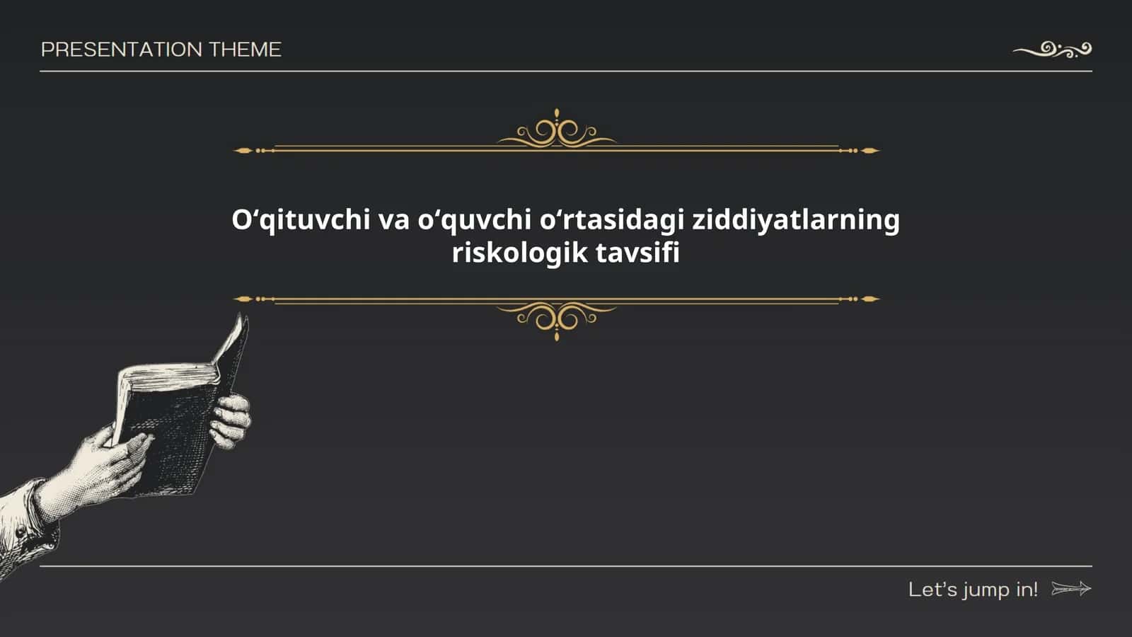 Oʻqituvchi va oʻquvchi oʻrtasidagi ziddiyatlarning riskologik tavsifi
