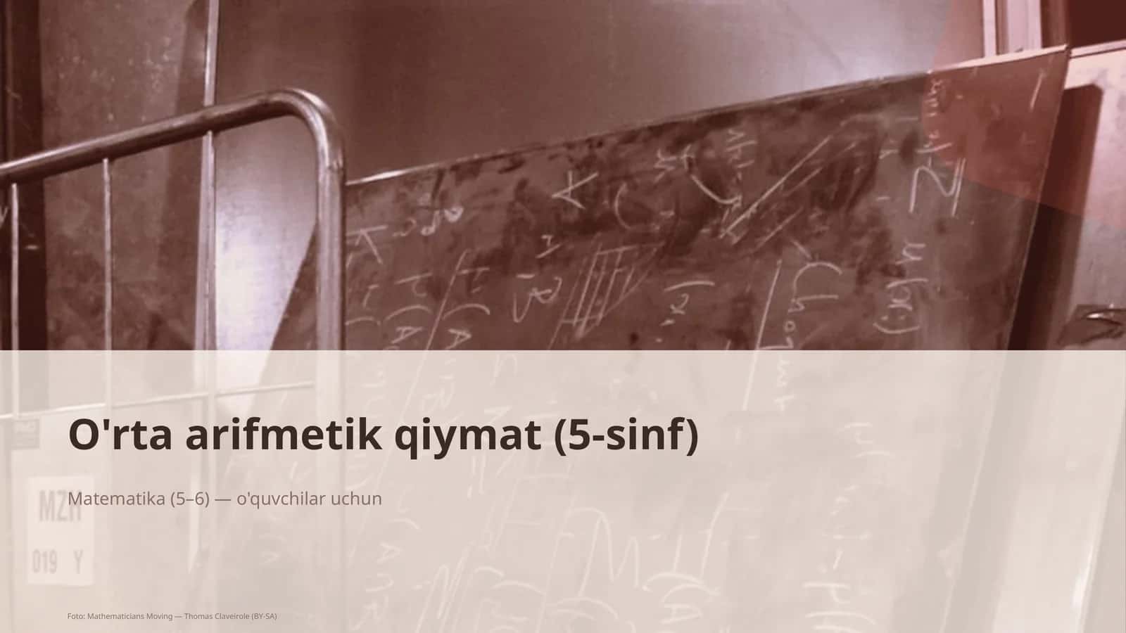 O'rta arifmetik qiymat (5-sinf)