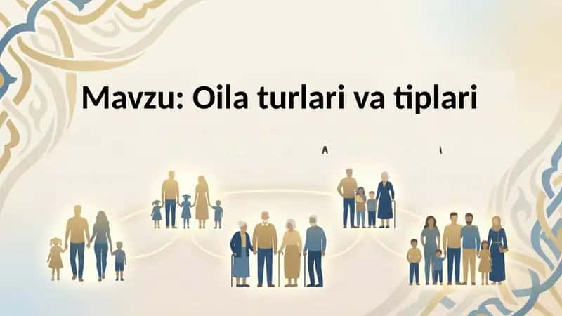Oila turlari va tiplari
