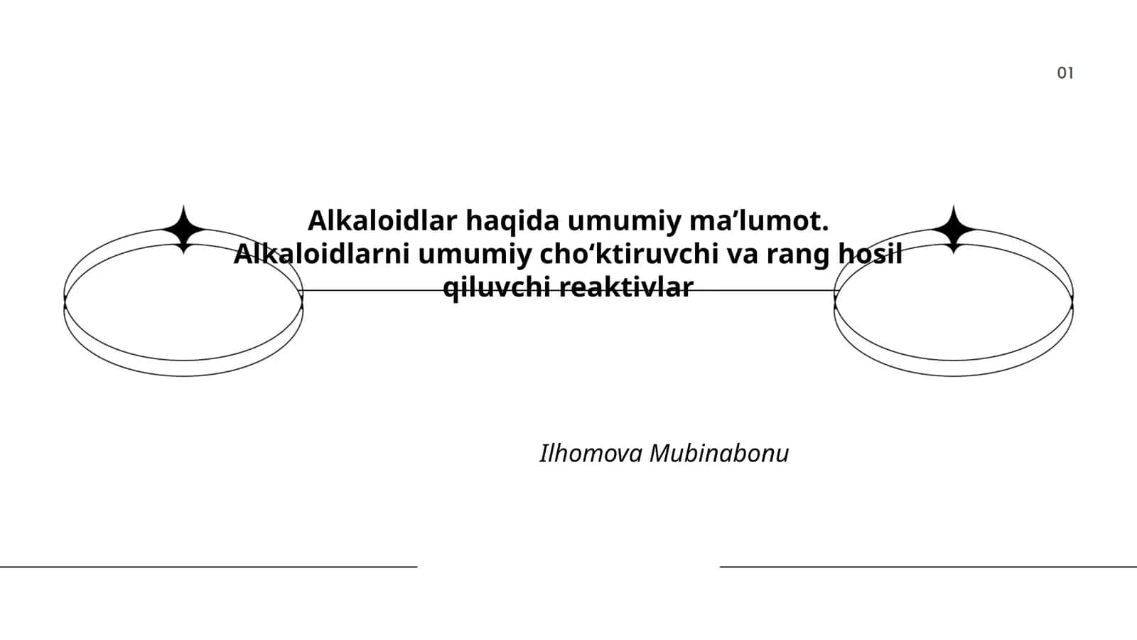 Alkaloidlar haqida umumiy maʼlumot