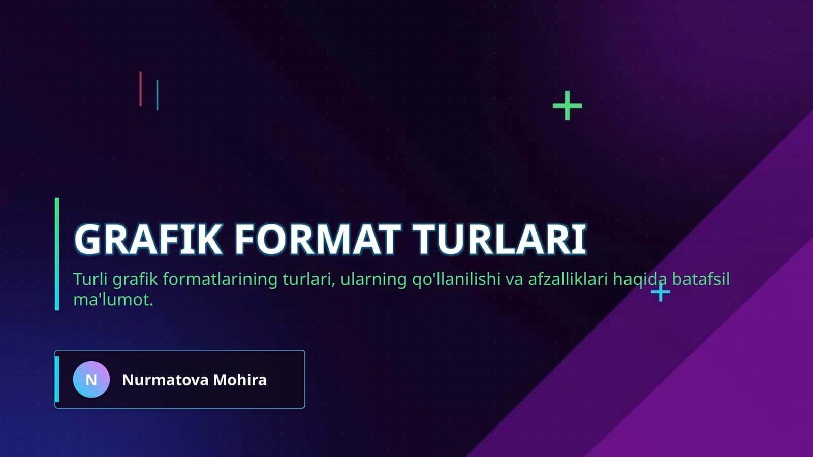Grafik format turlari