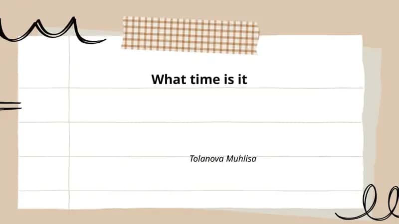 Telling Time