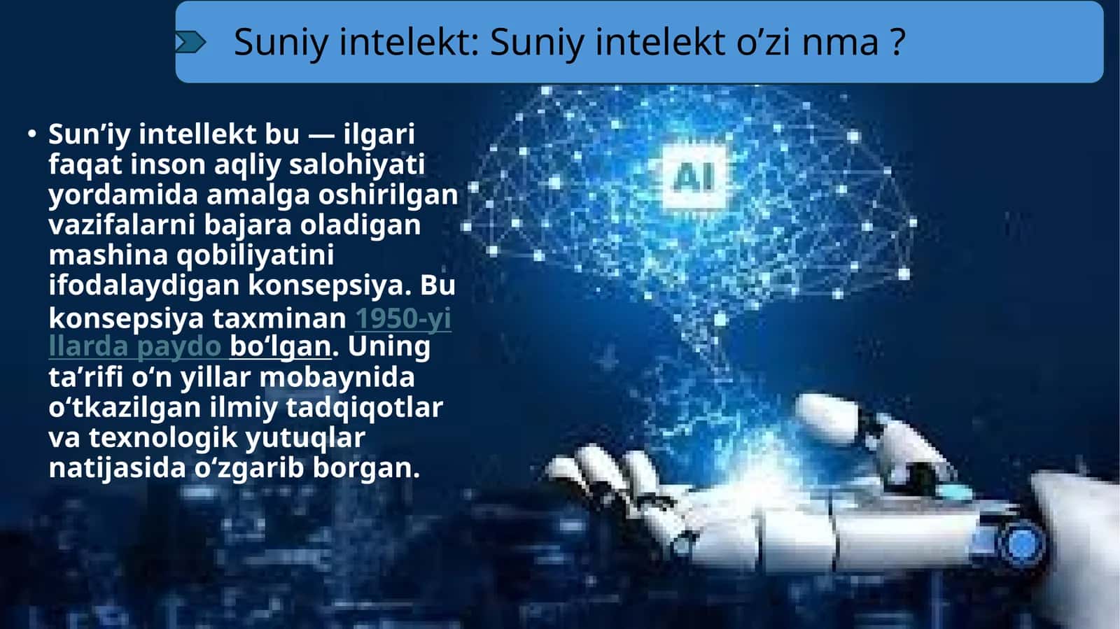 Suniy intelekt