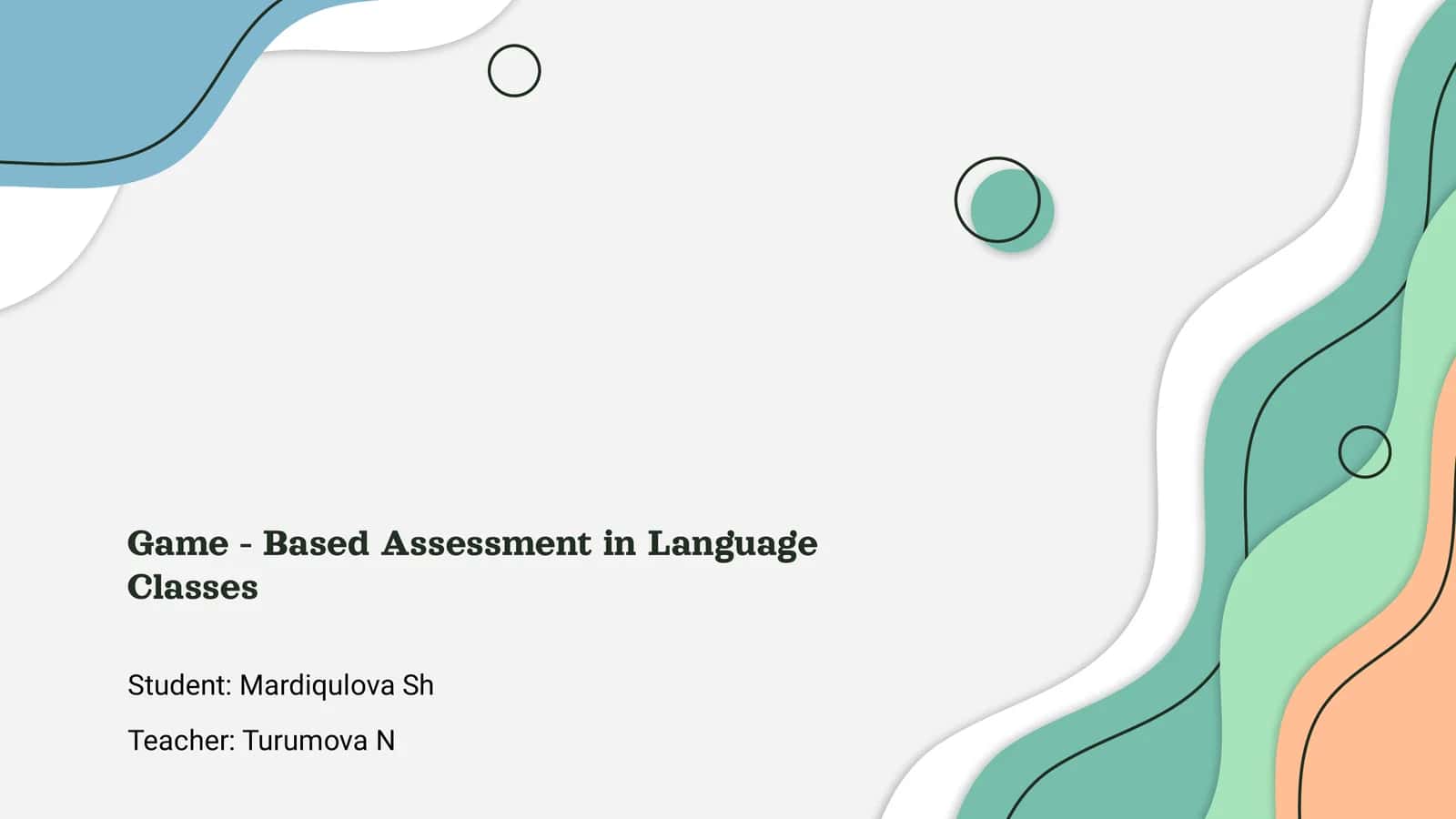 Game - Based Assessment in Language Classes