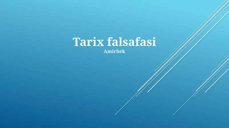 Tarix falsafasi