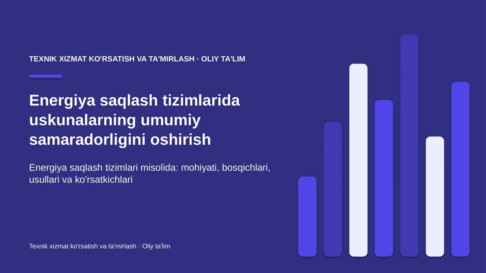 energiya saqlash tizimlarida uskunalarning umumiy samaradorligini oshirish 9210