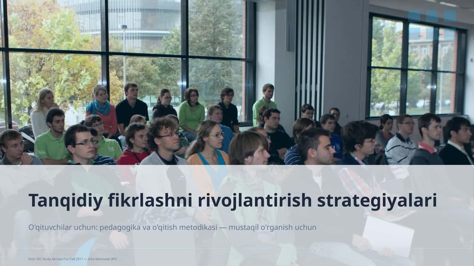 Tanqidiy fikrlashni rivojlantirish strategiyalari