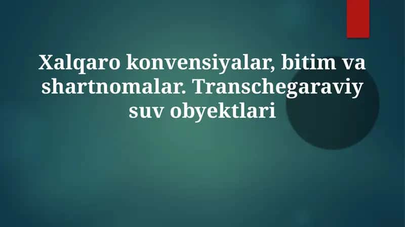 Transchegaraviy Suv Obyektlari