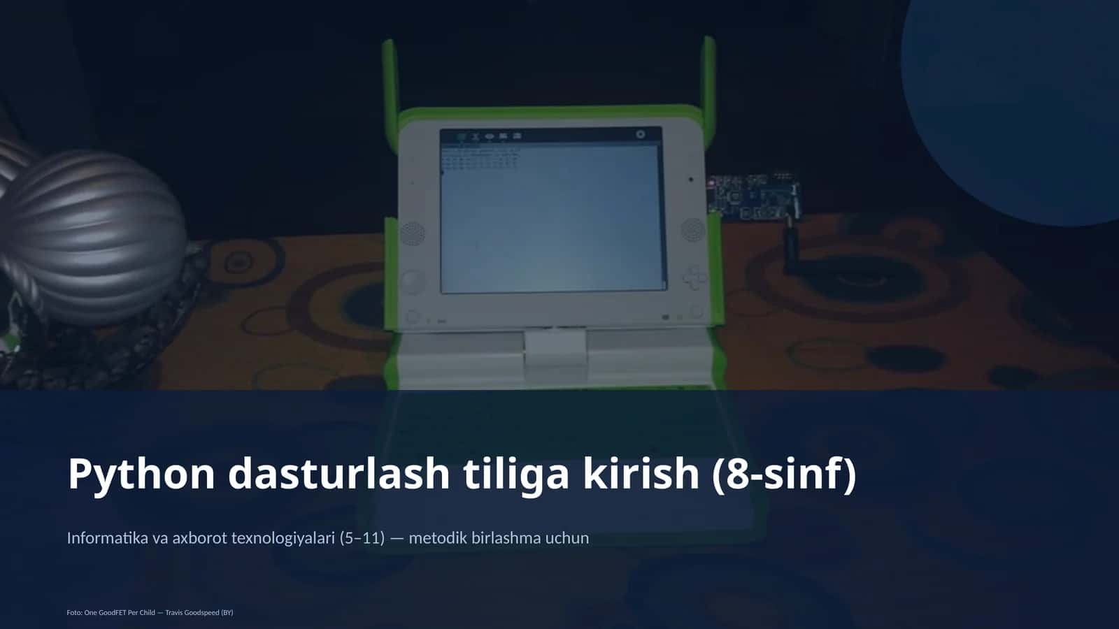 Python dasturlash tiliga kirish (8-sinf)