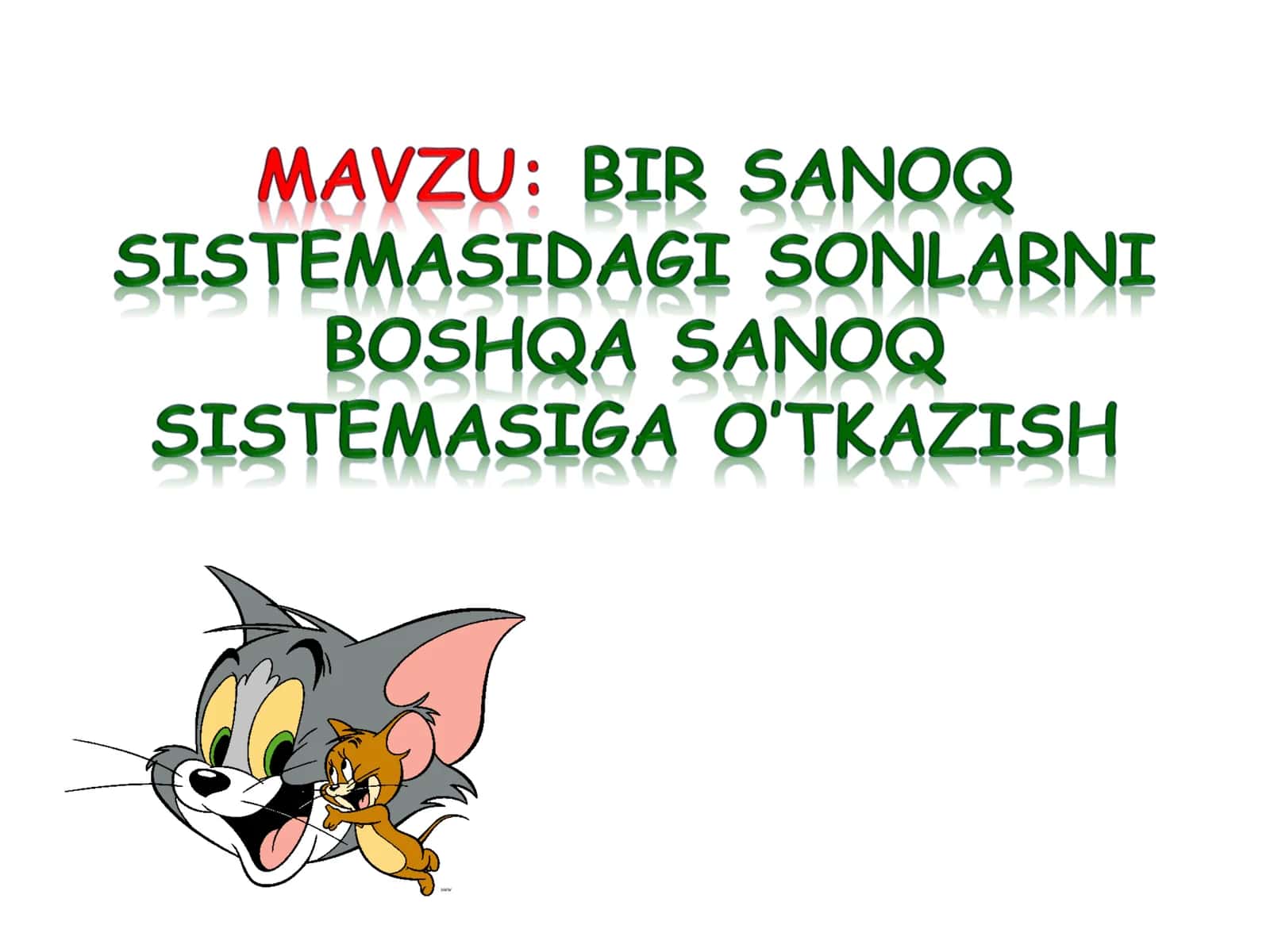 Sanoq Sistemasi Bosqichlari