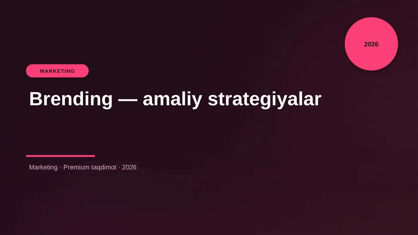 Brending — amaliy strategiyalar