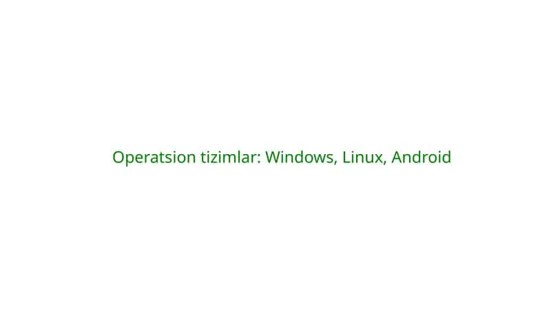 Windows operatsion tizimi