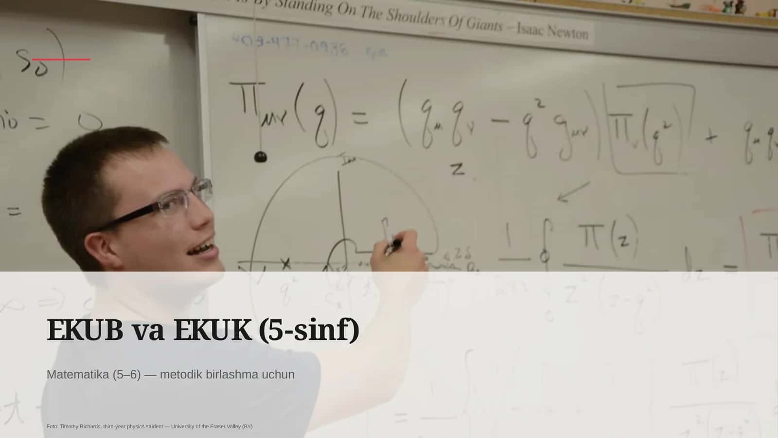 EKUB va EKUK (5-sinf)