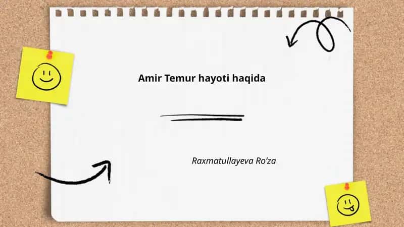 Amir Temur hayoti haqida
