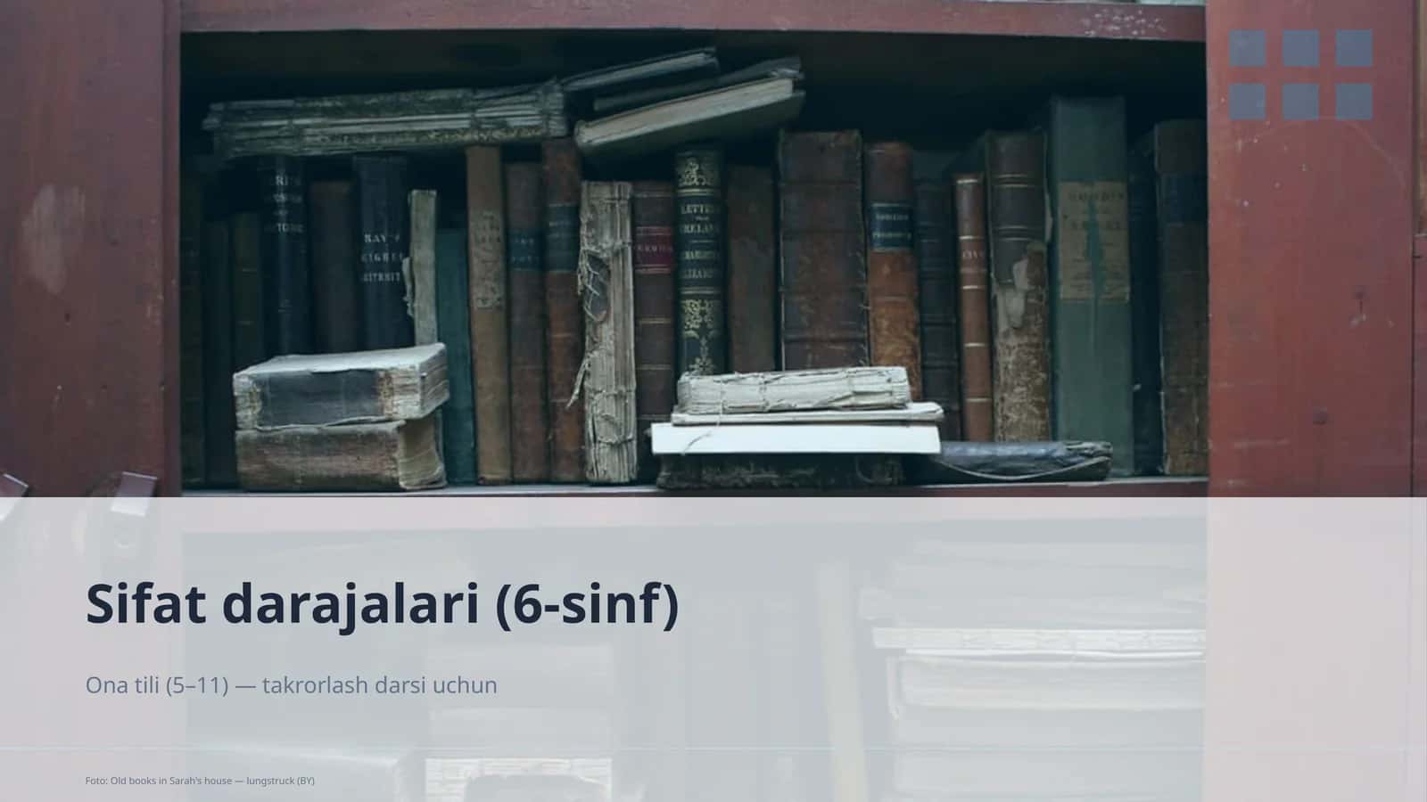 Sifat darajalari (6-sinf)