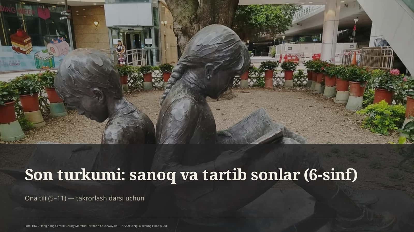 Son turkumi: sanoq va tartib sonlar (6-sinf)