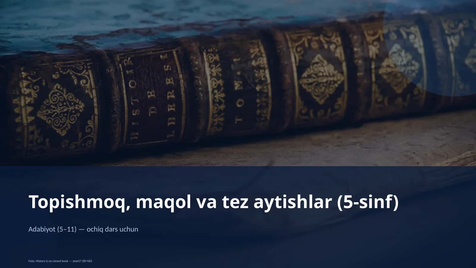 Topishmoq, maqol va tez aytishlar (5-sinf)