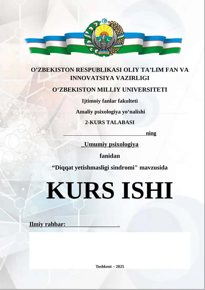 Diqqat yetishmasligi sindromi