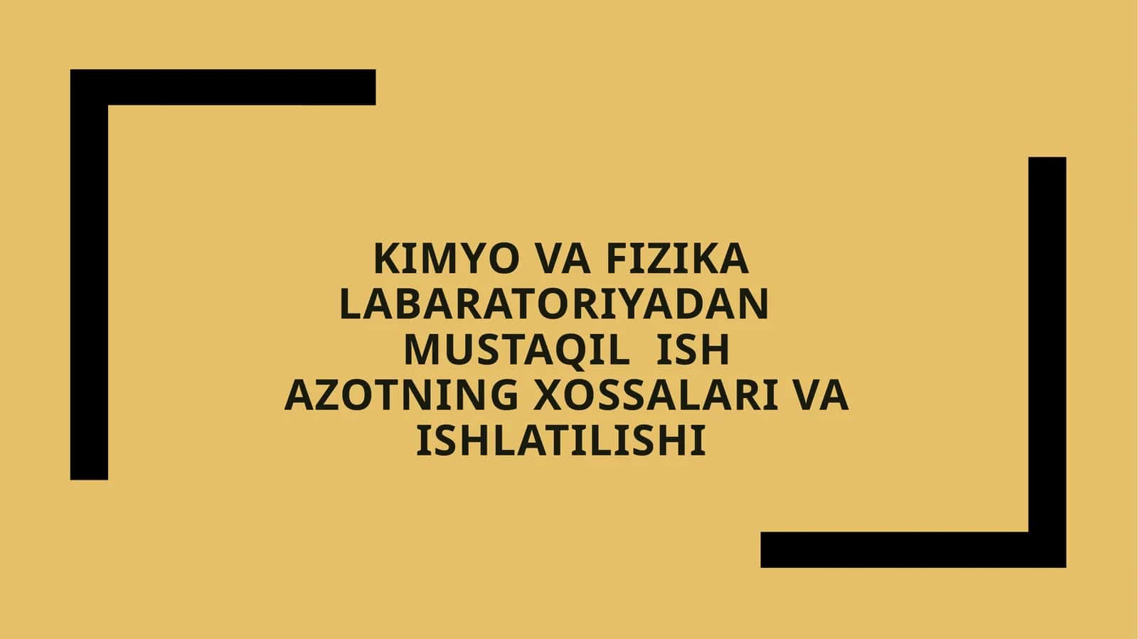 AZOTNING XOSSALARI VA ISHLATILISHI