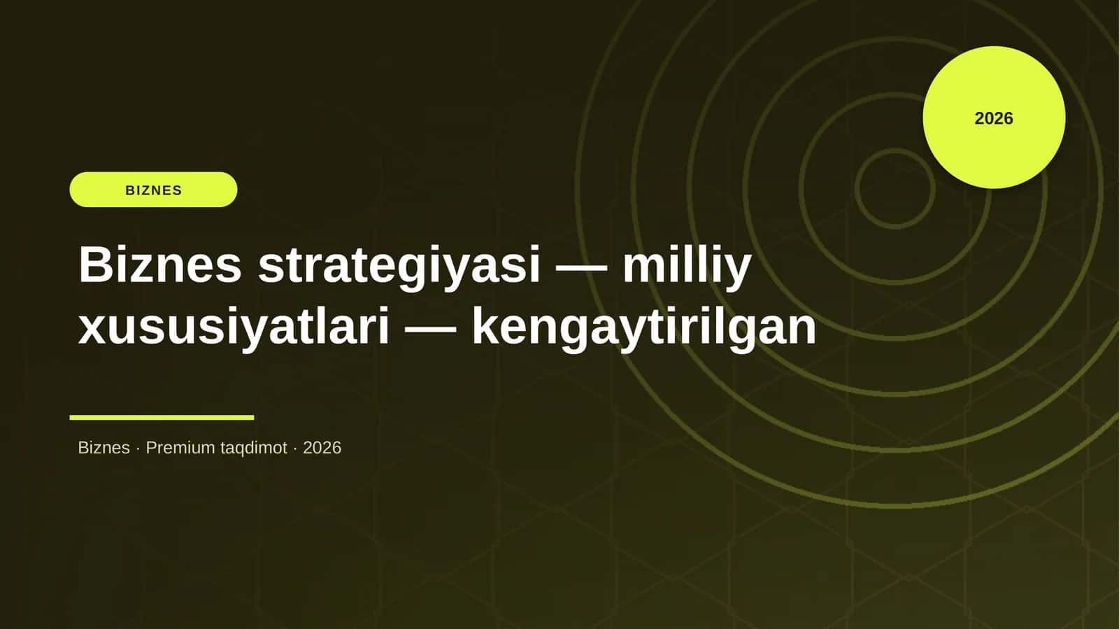 Biznes strategiyasi — milliy xususiyatlari — kengayt