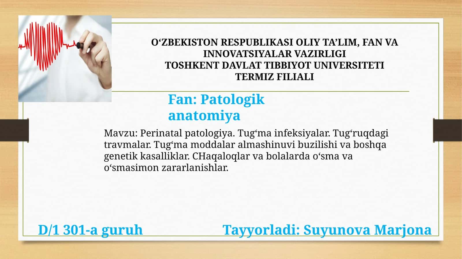Perinatal patologiya
