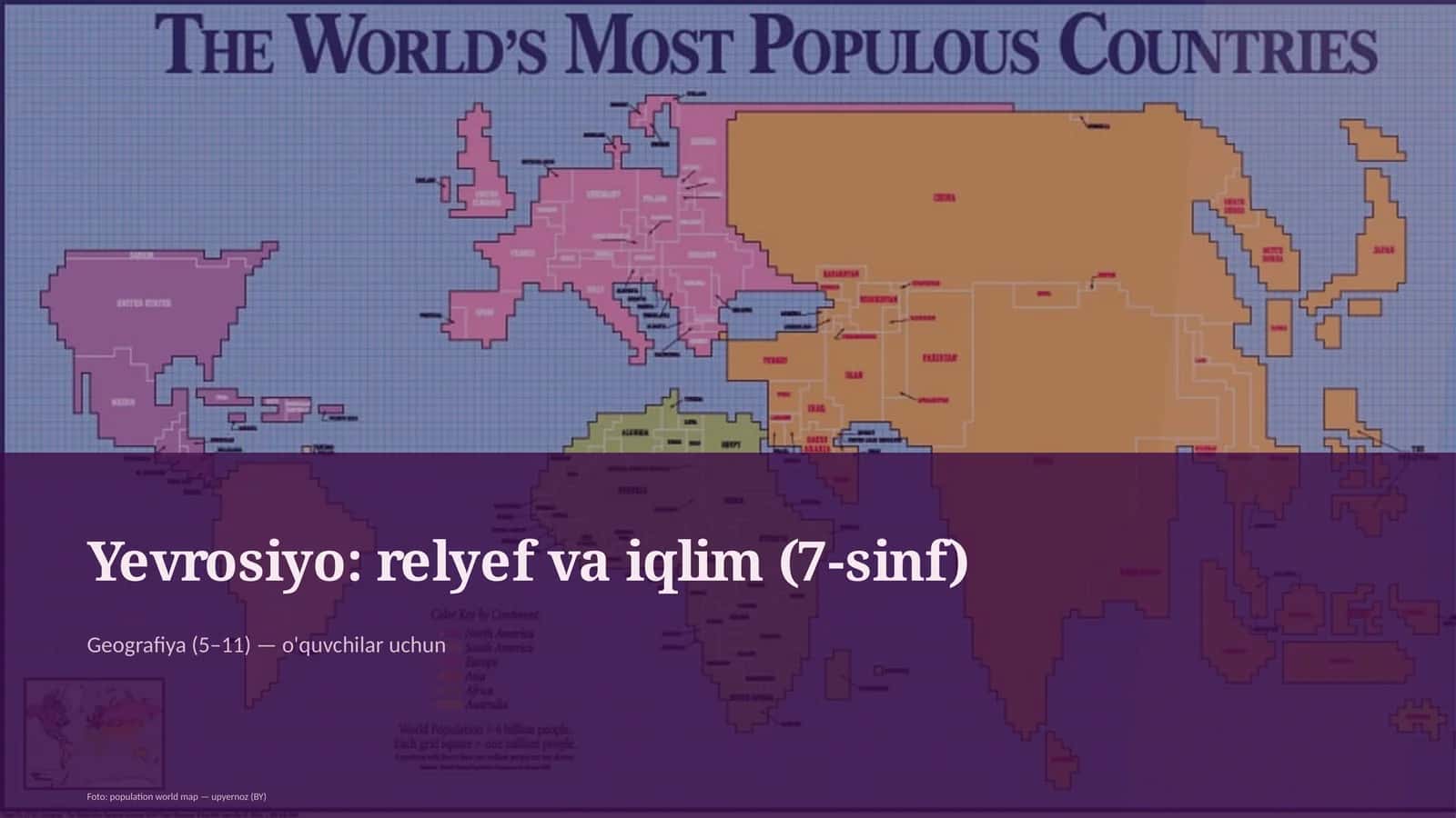 Yevrosiyo: relyef va iqlim (7-sinf)