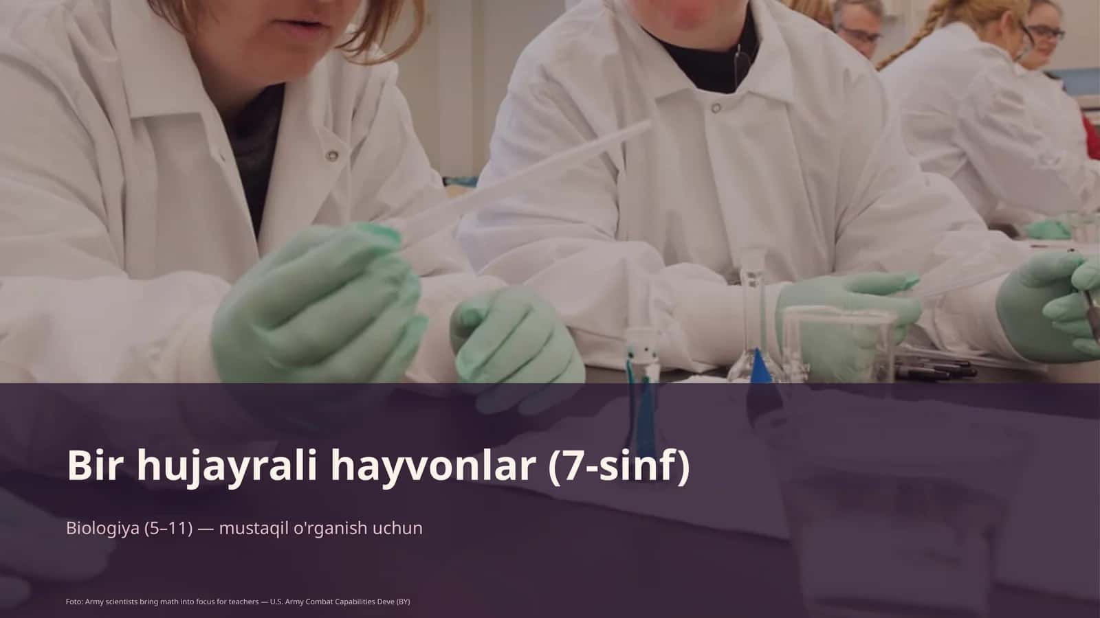 Bir hujayrali hayvonlar (7-sinf)