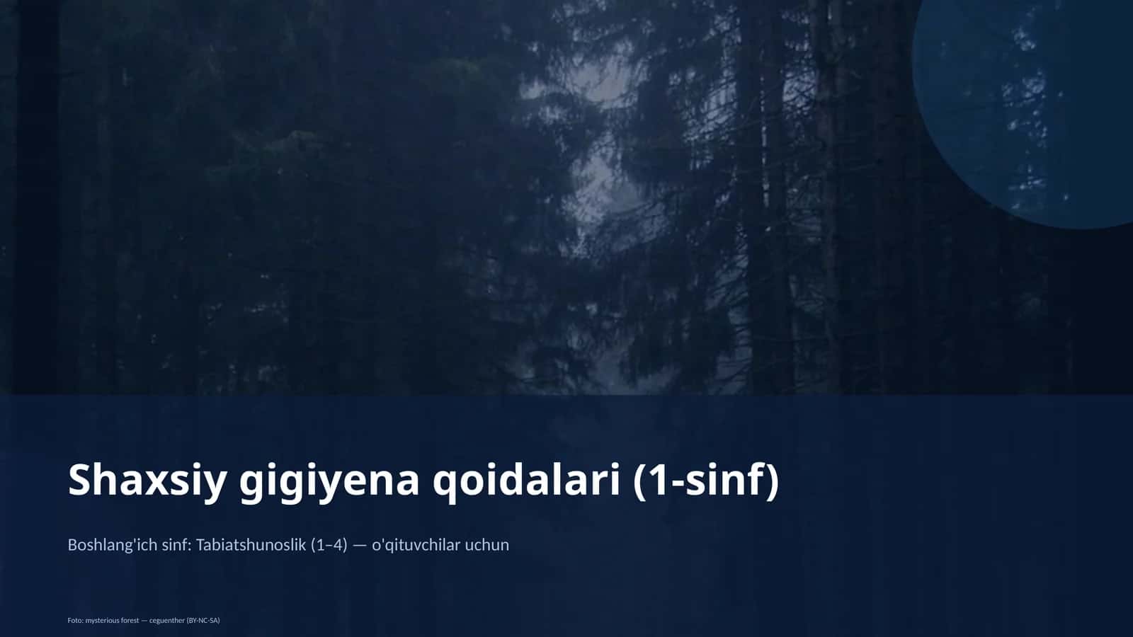 Tabiatshunoslik (1-sinf)