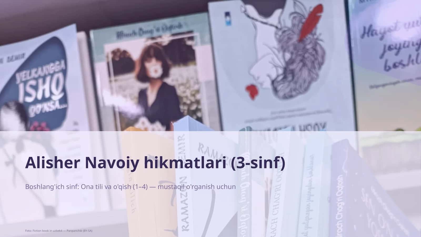 Alisher Navoiy hikmatlari (3-sinf)