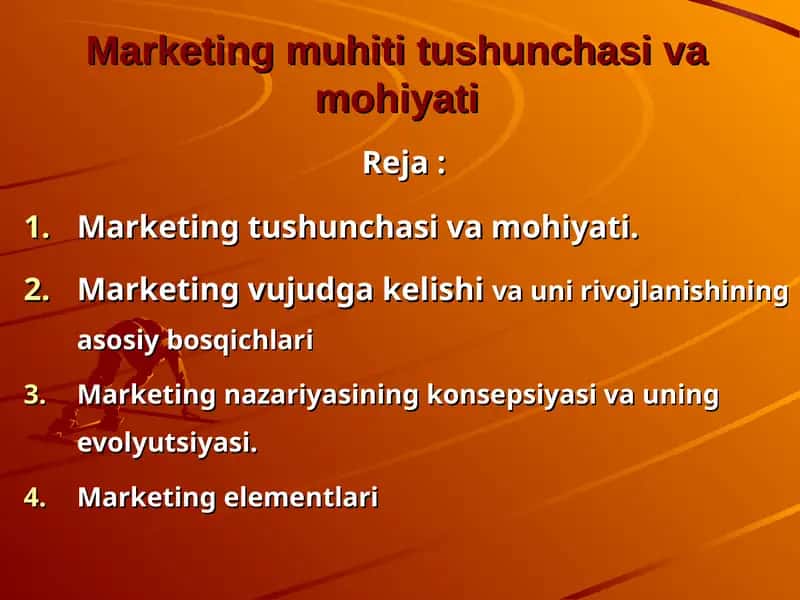Marketing muhiti tushunchasi va mohiyati