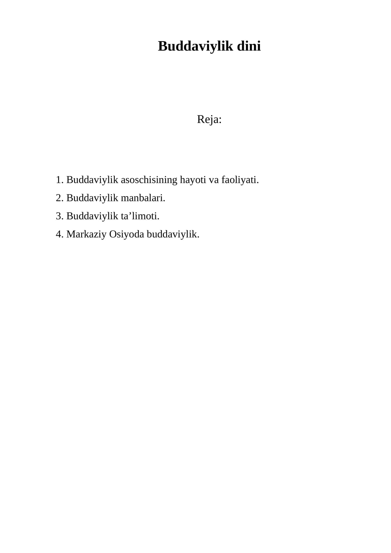 Buddaviylik dini