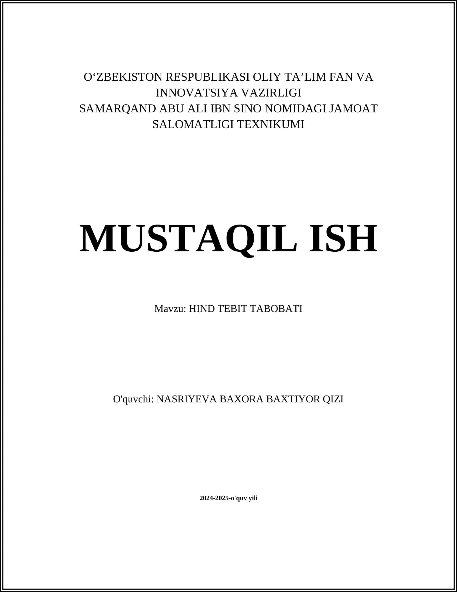 HIND TEBIT TABOBATI