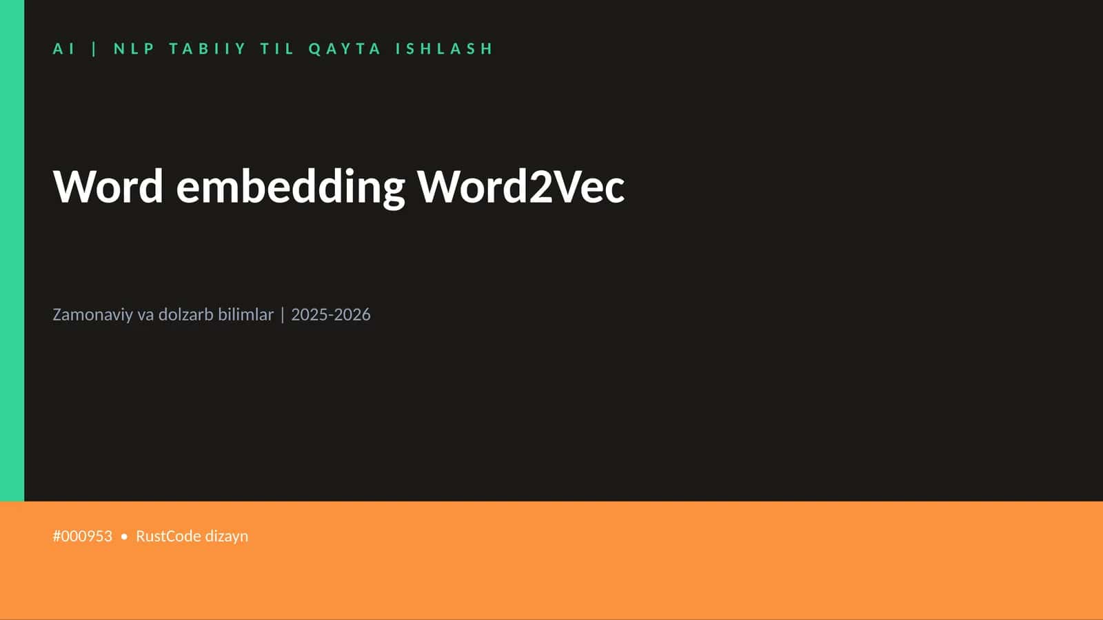 Word embedding Word2Vec